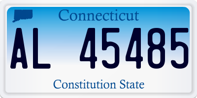 CT license plate AL45485