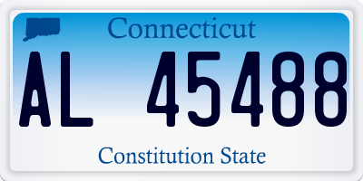 CT license plate AL45488
