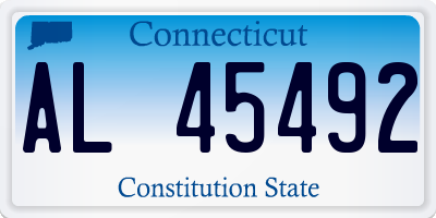 CT license plate AL45492