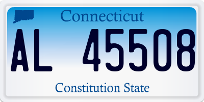 CT license plate AL45508