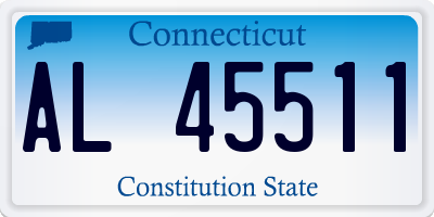 CT license plate AL45511