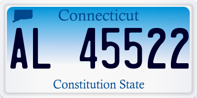 CT license plate AL45522