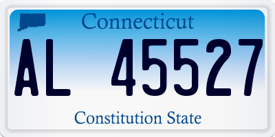 CT license plate AL45527