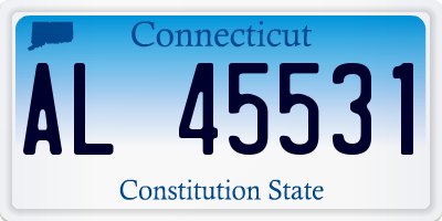 CT license plate AL45531