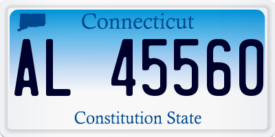 CT license plate AL45560