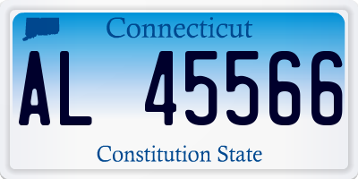 CT license plate AL45566