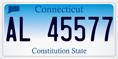 CT license plate AL45577