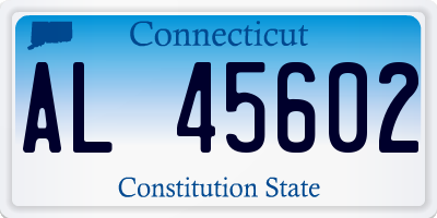 CT license plate AL45602