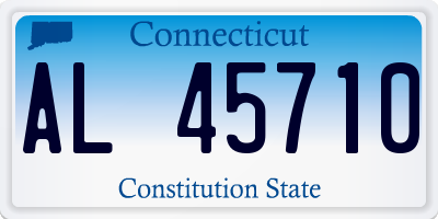CT license plate AL45710