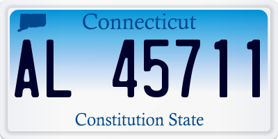 CT license plate AL45711