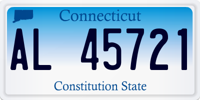 CT license plate AL45721