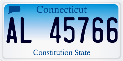 CT license plate AL45766