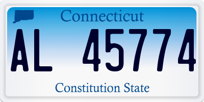CT license plate AL45774