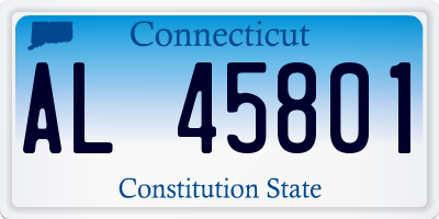 CT license plate AL45801