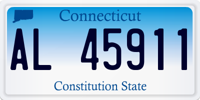 CT license plate AL45911
