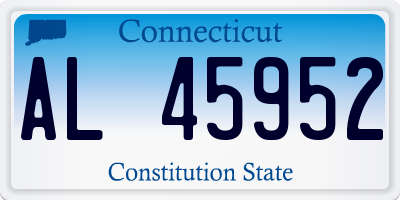 CT license plate AL45952