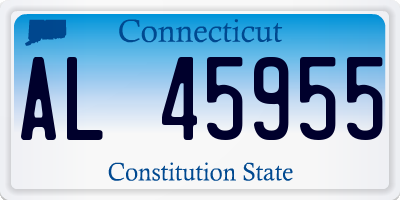 CT license plate AL45955