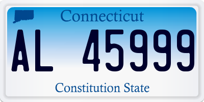 CT license plate AL45999