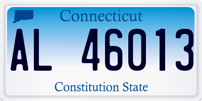 CT license plate AL46013