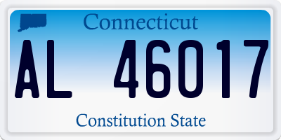 CT license plate AL46017