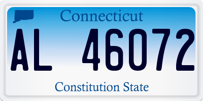 CT license plate AL46072