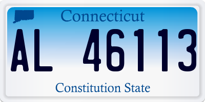 CT license plate AL46113