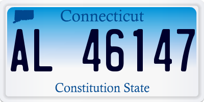 CT license plate AL46147