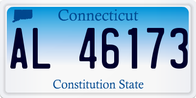 CT license plate AL46173