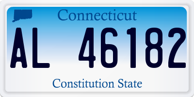 CT license plate AL46182