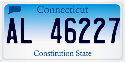 CT license plate AL46227