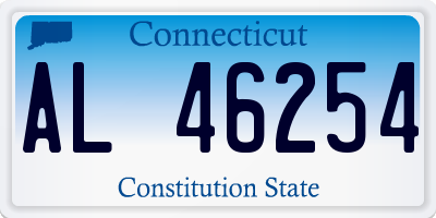 CT license plate AL46254