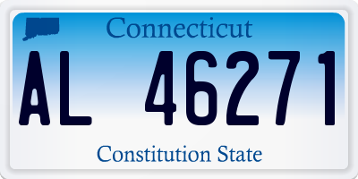 CT license plate AL46271
