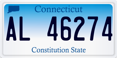 CT license plate AL46274