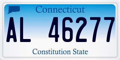 CT license plate AL46277