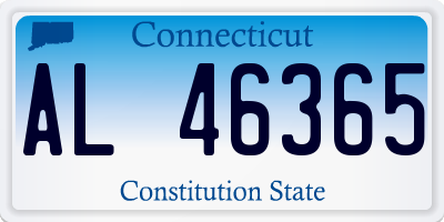 CT license plate AL46365