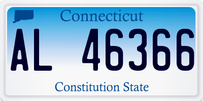CT license plate AL46366