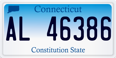CT license plate AL46386