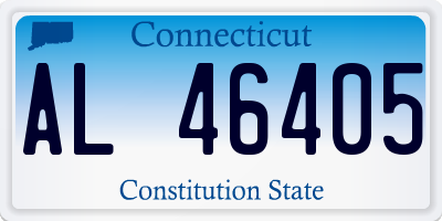 CT license plate AL46405