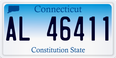 CT license plate AL46411