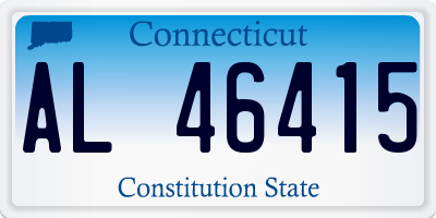 CT license plate AL46415
