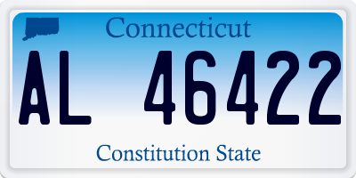 CT license plate AL46422