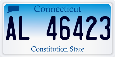 CT license plate AL46423