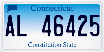 CT license plate AL46425