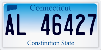CT license plate AL46427