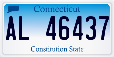 CT license plate AL46437