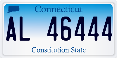 CT license plate AL46444