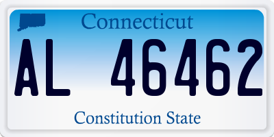 CT license plate AL46462