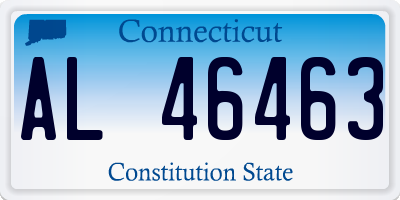 CT license plate AL46463