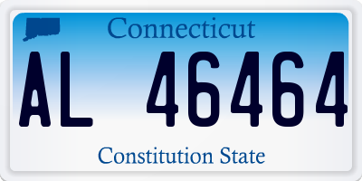 CT license plate AL46464