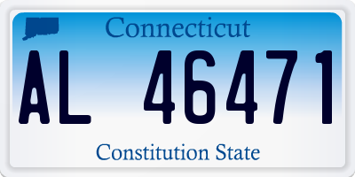 CT license plate AL46471